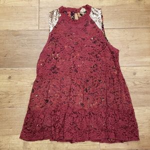 gimmicks by Buckle lace sleeveless tank